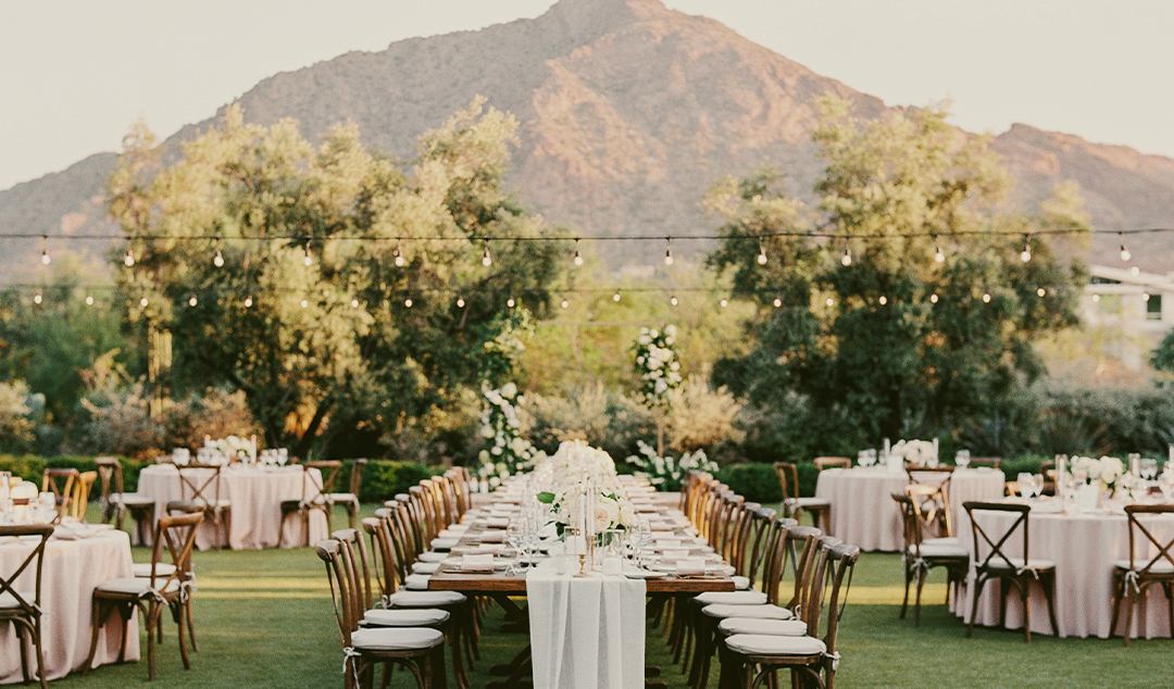 Event Lawn Dinner Setting